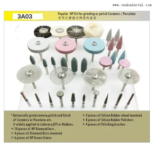 HP Polishing Burs Kit for Ceramics And Porcelain 3A03