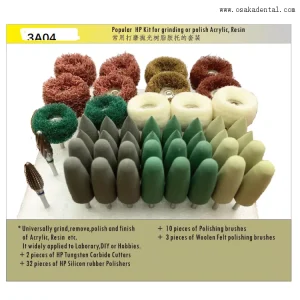 Polishing Burs Kit for Acrylic And Resin 3A04