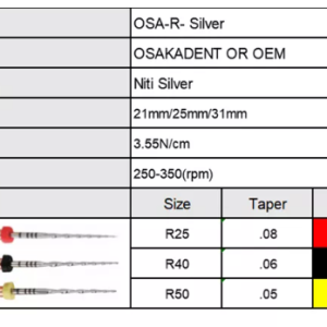 Reciprocating One File Systerm Endodontic File