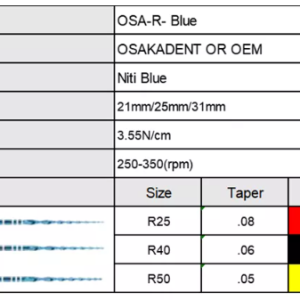 Reciprocating Blue One File Systerm Endodontic File
