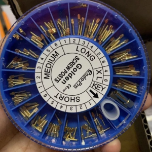 Dental Gold plated Screw Post for Implant 120pcs/pack OSA-S004A