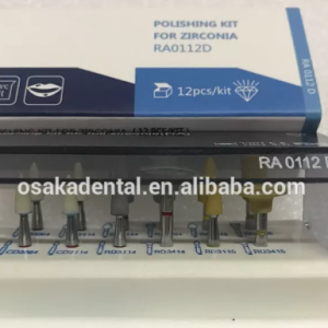 CE/FDA Polishing kit for zirconia RA0112D 12pcs/set